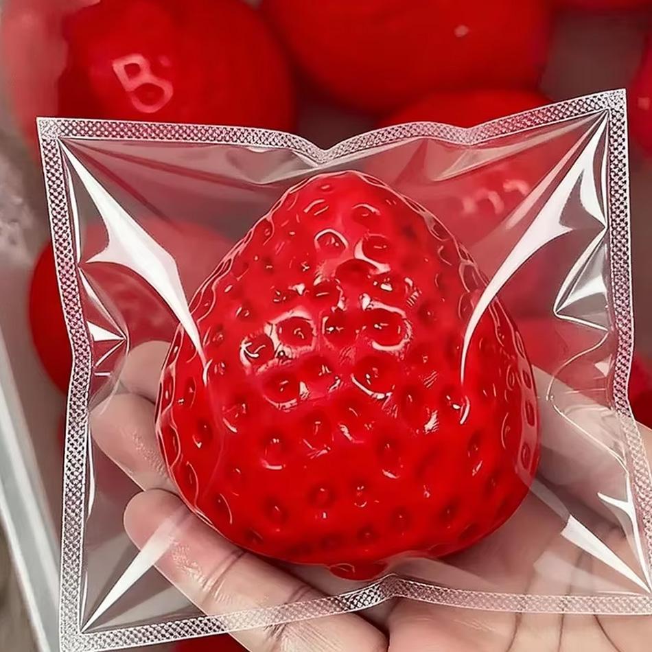 Asmr jahodové squishy pomalu se vracející antistresová hračka Hračky pro dospělé Hračka na odbourání stresu Stresové míčky Senzorická hračka