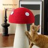Red Mushroom Sisal Cat Scratch Post