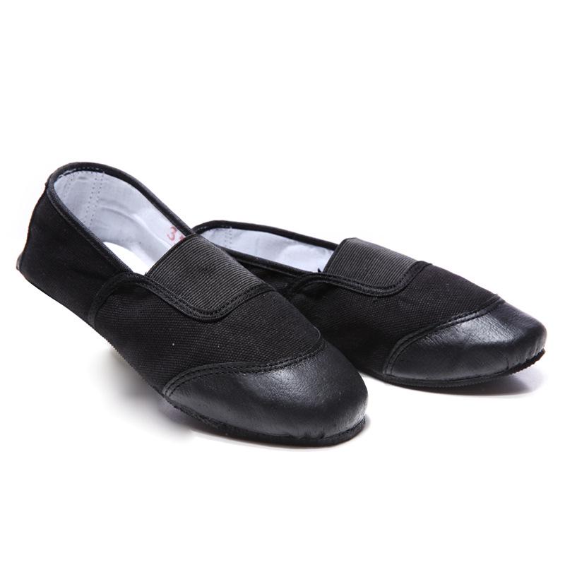 

Мужские красные танцевальные туфли, парусиновые с кожаным носком, резиновая подошва – Идеально для занятий народными и классическими танцами 1005. 42