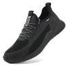 Holfredterse Men Steel Toe  Shoes Lightweight Anti-Static Breathable Anti-Smashing Protective Anti-Puncture Work Boots 605