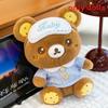 Orsacchiotto di Peluche Morbido con Camicia e Mascherina per Occhi Decorazione per Coppie Regalo Romantico