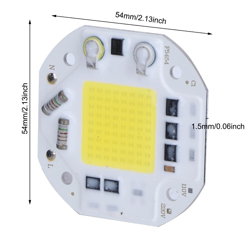 2pcs AC220V COB LED Bulb 50W Integrated Chip Light Source COB Chip Light  For DIY Indoor Lighting