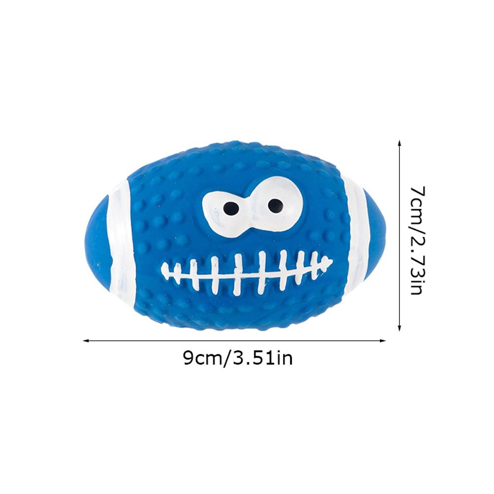 Pipiga Hundleksaker Mjuka Latexbollar För Små Medelstora Stora Hundar Rugby Fotboll Husdjursleksak Hund Interaktiv Tuggboll