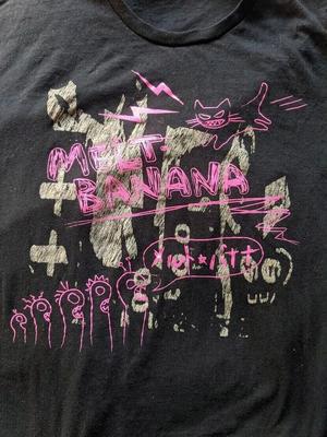 Vtg MELT BANANA Kapela Pro Fanoušky Těžká Bavlna Černá Všechny Velikosti Unisex Tričko Unisex Tričko