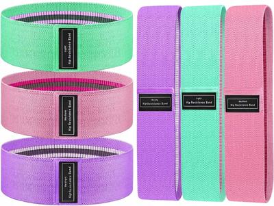 Set Of 3 Resistance Bands Fabric Bands For Exercises