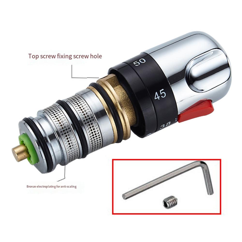 Thermostatic Tap Valve Core Solar Electric Water Heater Mixing Valve Core Shower Mixer Brass Valve Bar Repair Kit Replacement