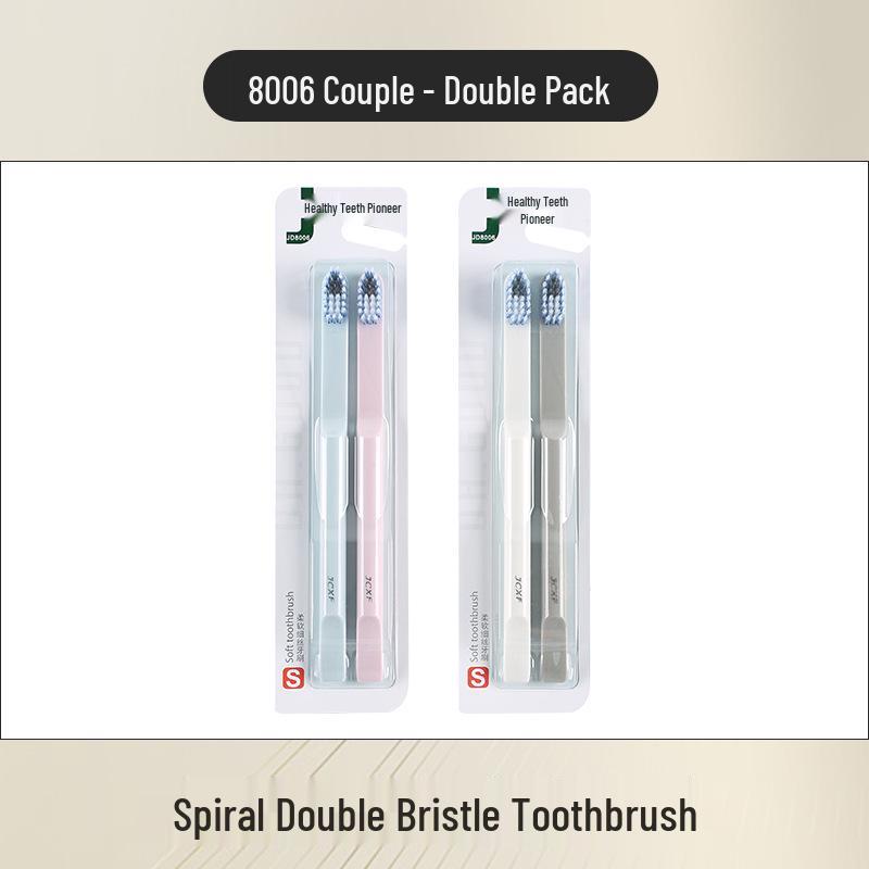 

Kent Double Pack: Ultra Soft Bristle Toothbrush Set for Men & Women, Small Head