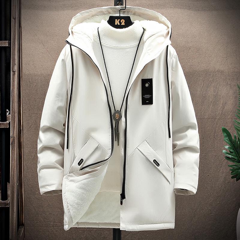 Men's Mid-Length Hooded Trench Coat - Autumn Casual Thin Design