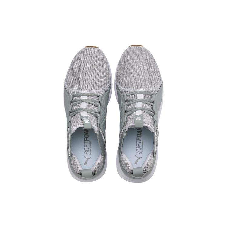 PUMA Enzo Knit Low-top Running Shoes Grey/White Men's 191635-06