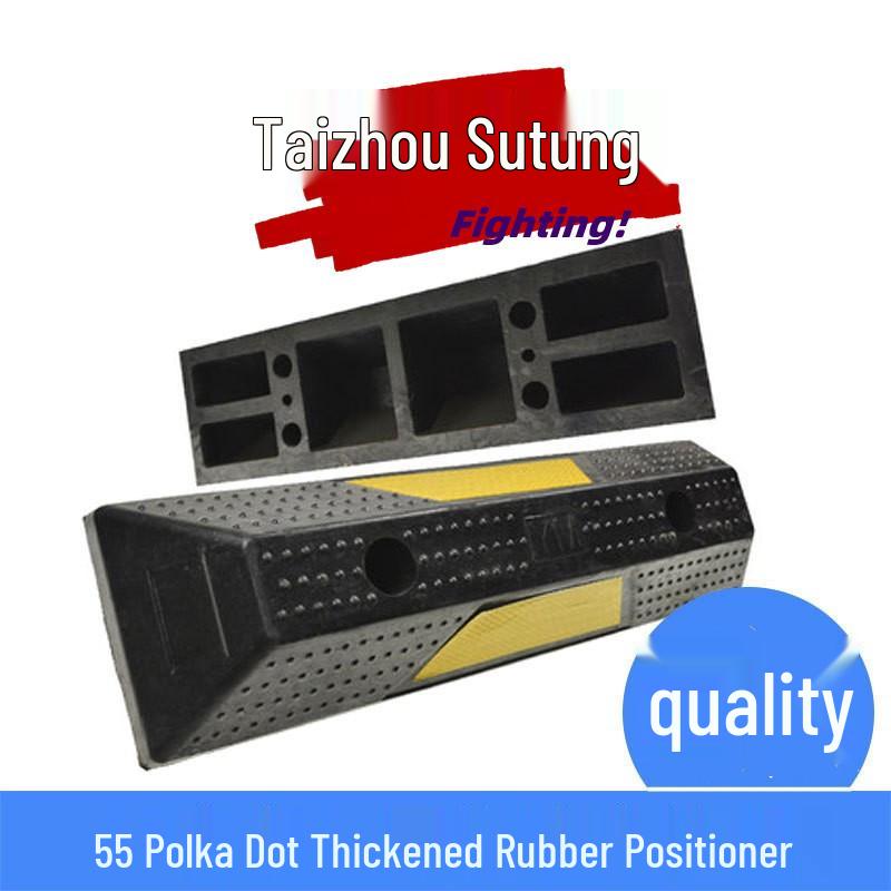 1m Durable Rubber-Plastic Parking Stopper – Anti-Collision Wheel Positioner