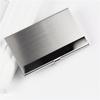 Water-Resistant Stainless Steel Business Card Holder Slim Silver Metal Pocket Case for Men Women Client Meeting Office Carry