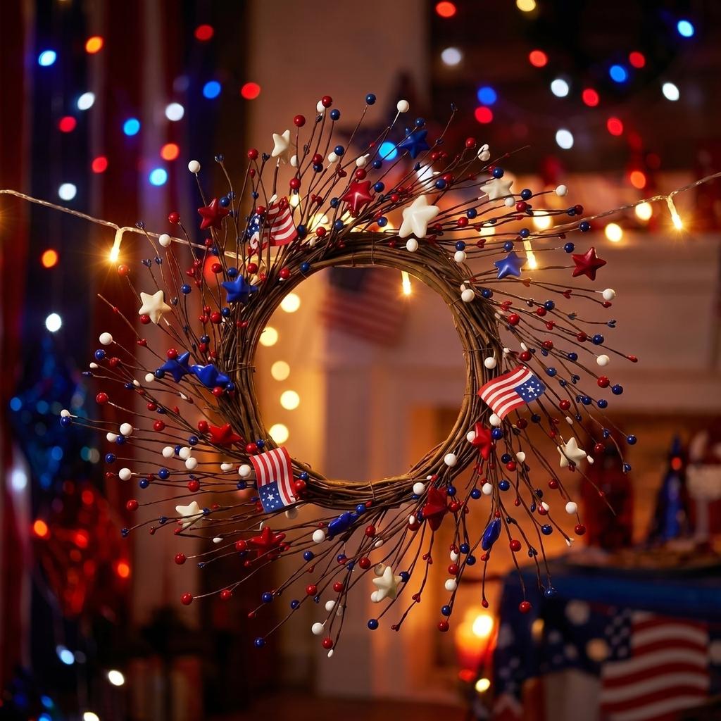 Independence Day Desktop & Fireplace Decorations