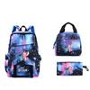 3-Piece LiloStitch Kids Backpack Cartoon Pencil Case Boys Girls Student Backpack