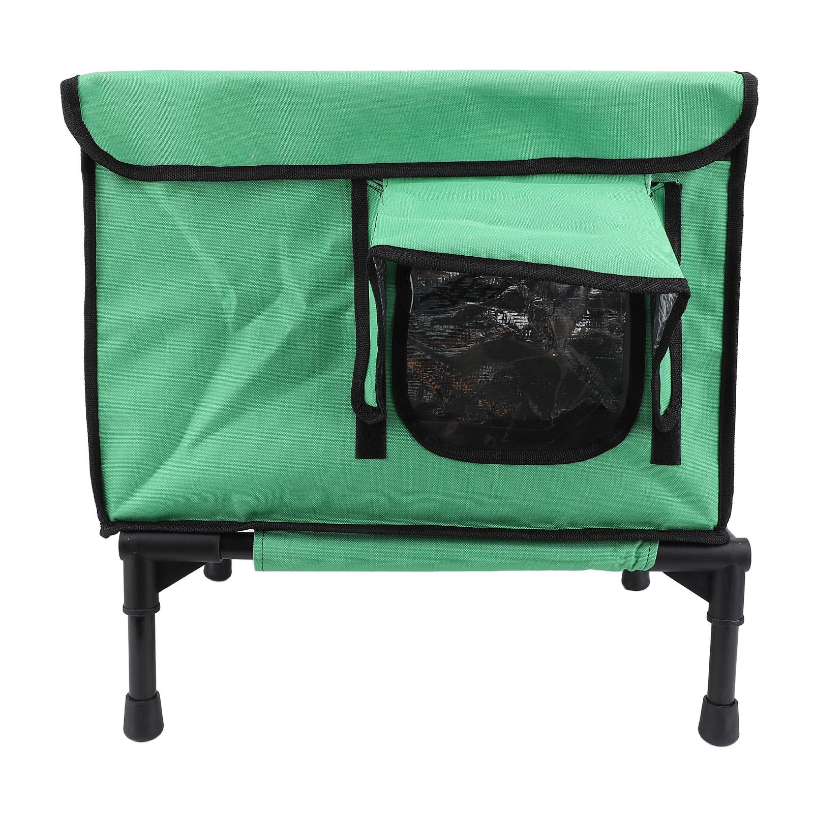 

Домик для котенка с подогревом, Поднятый домик для кошки с подогревом, Теплый, Всепогодный, Изолированный, Уличный обогреваемый приют для кошки для уличного котенка, щенка S