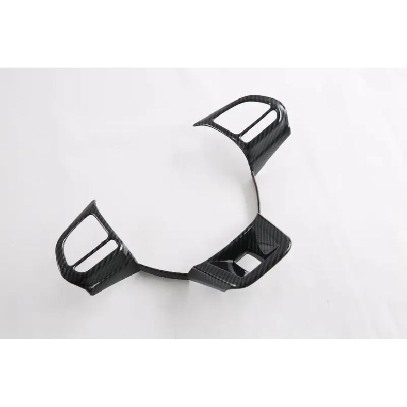 For MG HS ZS 2018      ABS Carbon Fiber Steering Wheel Buttons Cover Trim Frame Sticker Car Accessories