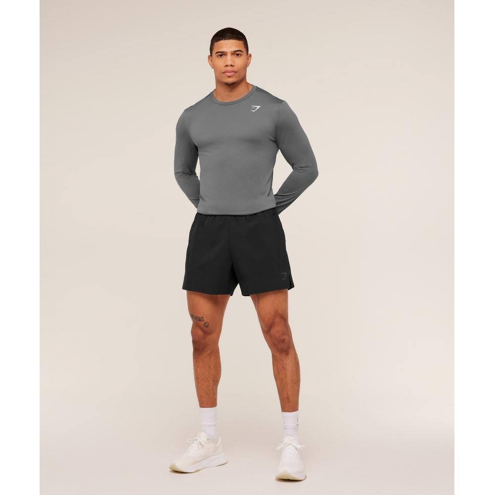 Gymshark Arrival Long Sleeve T shirT silhoueTTe Grey A2a1h Gbp4