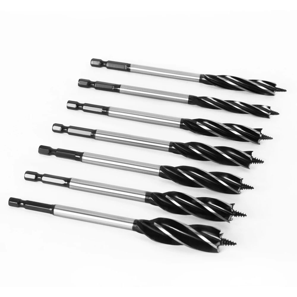 10mm-25mm Twist Drill Bit Set with Hex Shank Wood Fast Cut Auger Auger Drill Bit  Wood Cut
