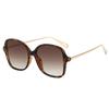 Ladies Brown Elegant Sunglasses Fashion Sunglasses Square Large Frame Sunglasses