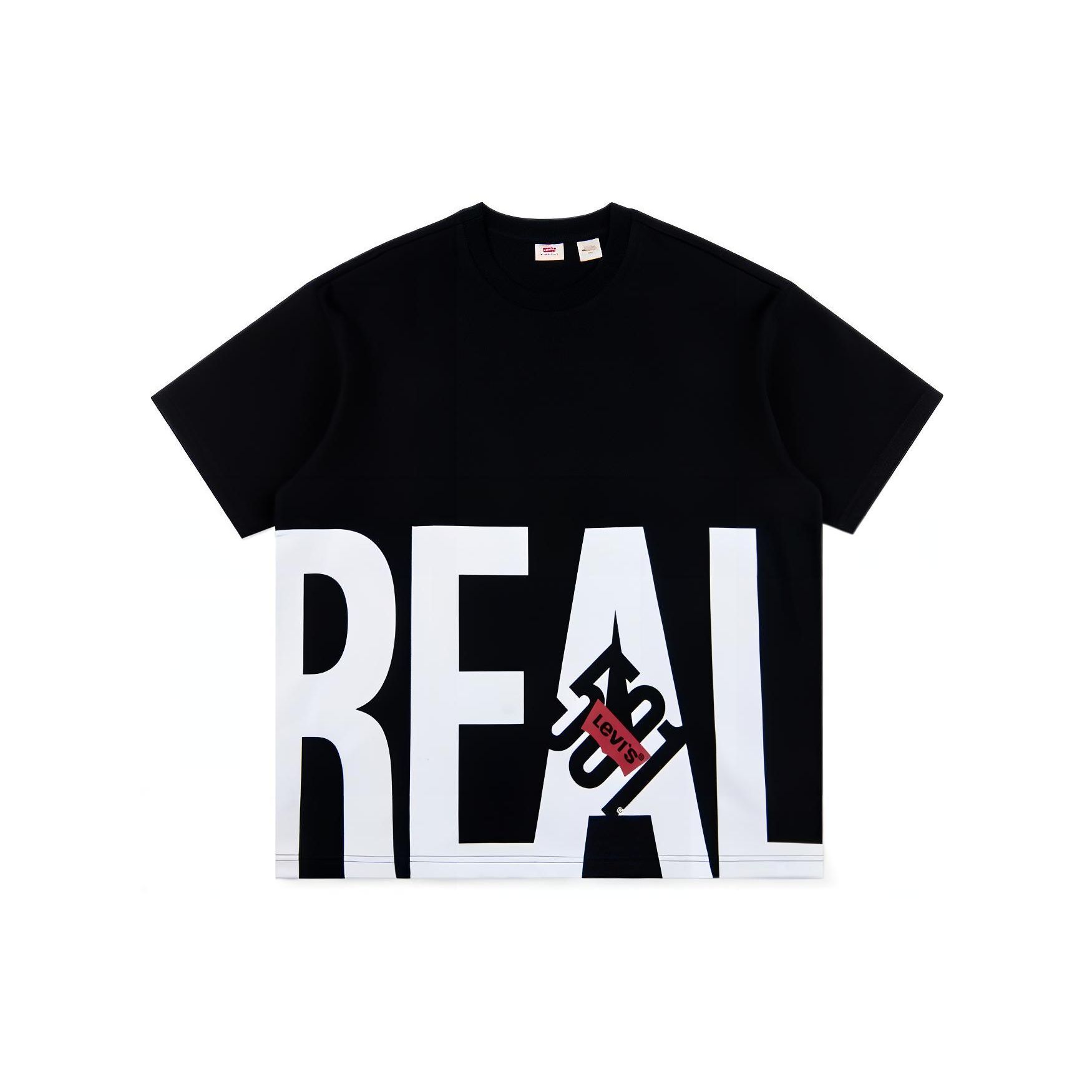 

Мужская футболка Levis с цветным блочным принтом букв SS22 Черная A4642-0001 XS