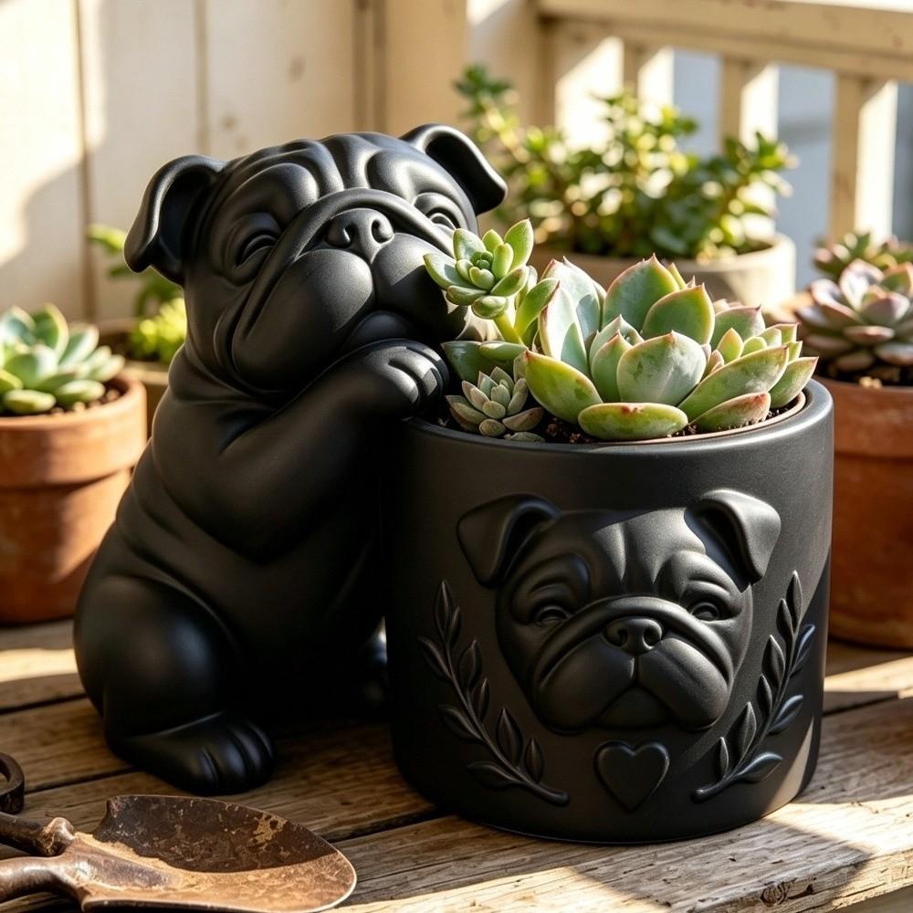 Animal Shaped Dog Shaped Planter Pot Funny Dog Succulent Planter  Garden Decoration