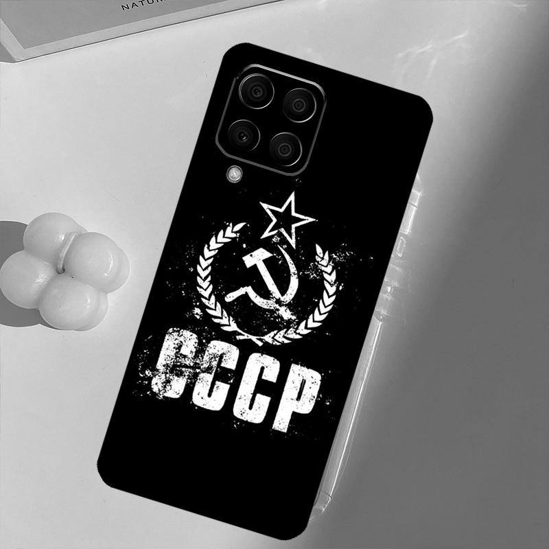 Red Soviet Union USSR Flag For Samsung Galaxy M33 M13 M14 M12 M32 M52 M31 M55 M15 M11 M21 M35 M53 M34 M54 M06 M16 Case