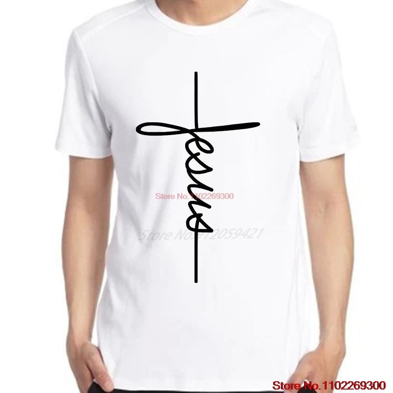 Religious Signature Cross Love Fashion Graphic T Shirts Cotton Short Sleeve TShirts Short Sleeve Tee New Shirts And TShirts