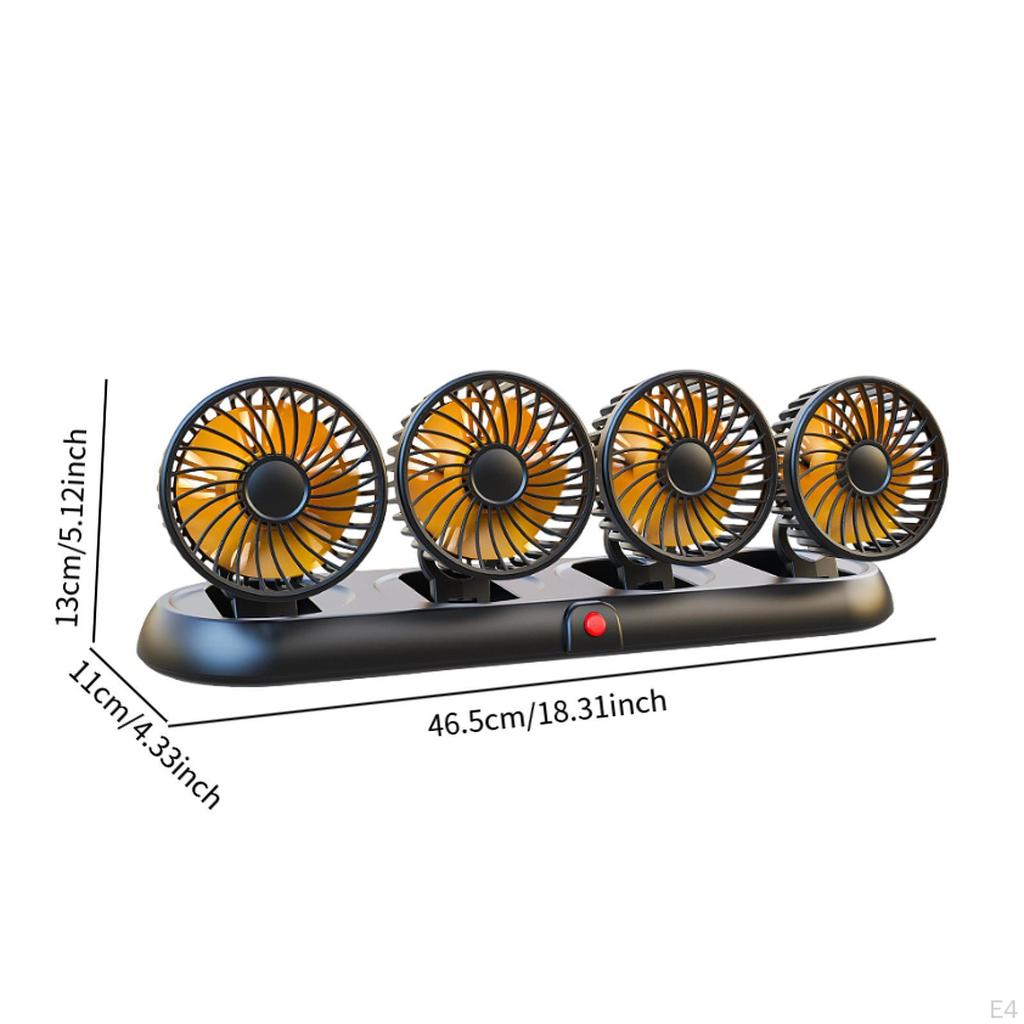 Car Cooling Air Fan Folding for Truck SUV Multipurpose Dashboard
