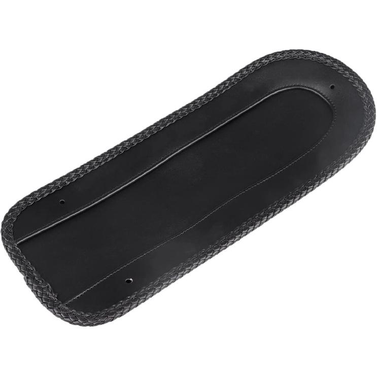 Black Motorcycle PU Leather Rear Fender Bib Leather Solo Seat for Harley Springer Softail Heritage Classic FLSTC EFI FLSTCI 2006-2017
