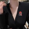 Memorial Day Blume Brosche Anstecker Gedenk-Soldat Tribut Verschleißfest Rostfrei Patriotischer Anstecker