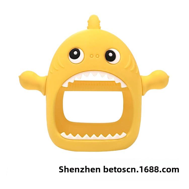 

Силиконовая перчатка-прорезыватель для зубов, успокаивающая игрушка для прорезывания зубов, жевательная варежка для младенцев жёлтый