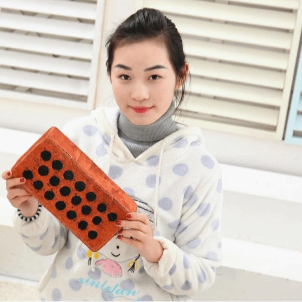 Soft Nap Pillow Plush Sponge Throw Pillow New Simulation Brick Pillow Sofa Ornament