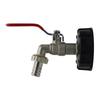 IBC Tank Adapter S60X6 To Iron Brass Tap 1/2" Replacement Valve 60mm Coarse Thread To 15mm Garden Water Connectors Drain Adapter