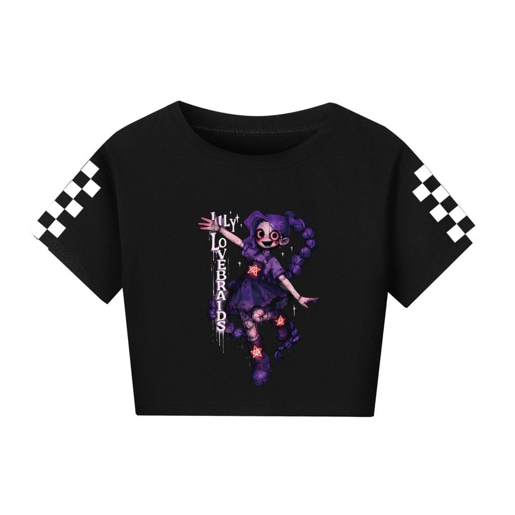 5583 Kids Girls Lily Lovebraids Print Short Style T-Shirt