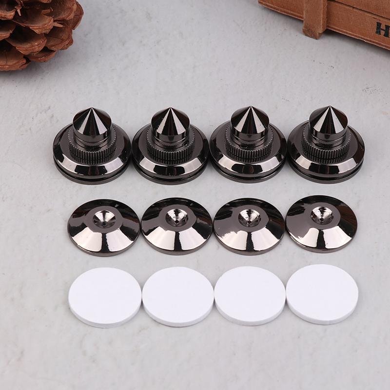 4Pcs/Set 30*27Mm Speakers Stand Feet Foot Pad Pure Copper Loudspeaker Box Spikes Cone Floor Shock Absorber Foot Nails