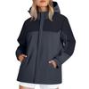 Women's Fashionable Color Blocked Long Sleeved Hooded Outdoor Thin Waterproof Running Sports Jacket, Submachine Jacket