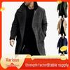 Men's Slim European & American Color Block Woolen Windbreaker Jacket - 2023 Edition