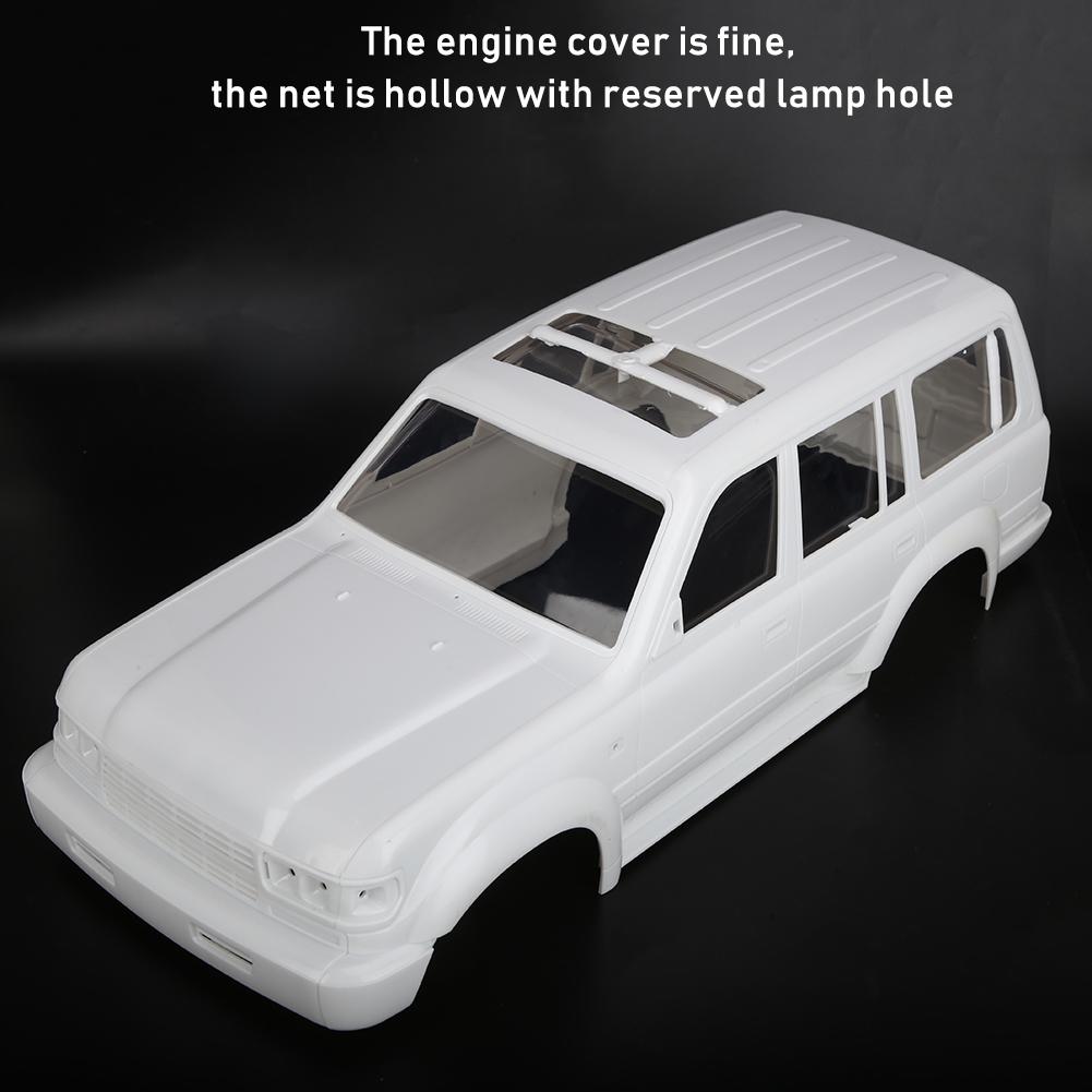 White Car Shell LC80 313 Wheelbase CX10 TRX4 for 1 10 Climbing RC Car Toy PartsWhite