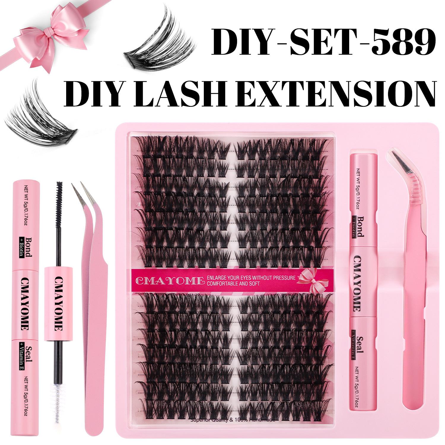 

Natural Thick D-Song Single-Cluster False Eyelashes Simulation Daily Makeup Segmented Multi-Hair Eyelashes