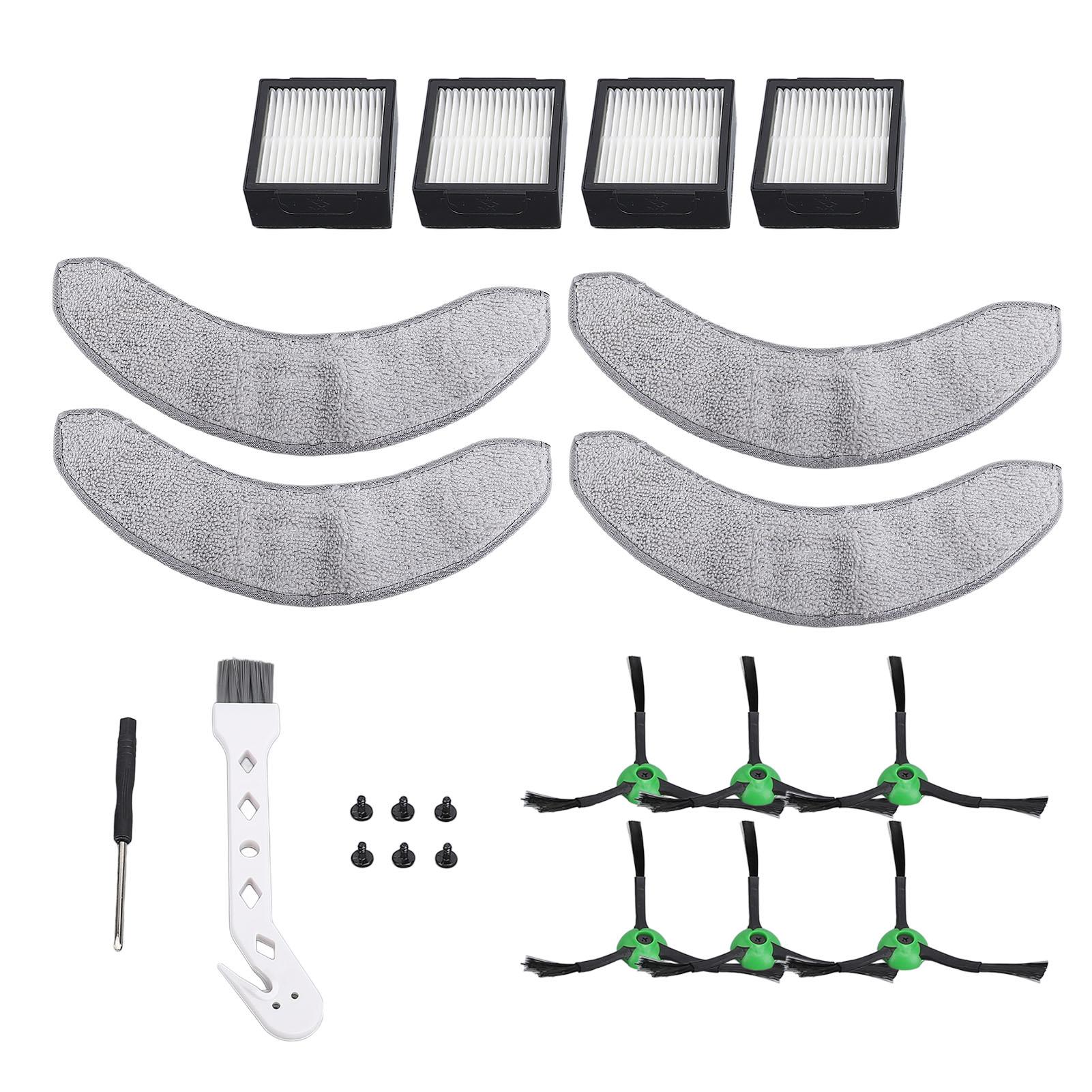 

22 Pcs Set Replacement Parts for Combo J7 Robot Vacuum 6 Side Brushes 4 Mop Pads 4 Filters Robot Vacuum Spare Parts
