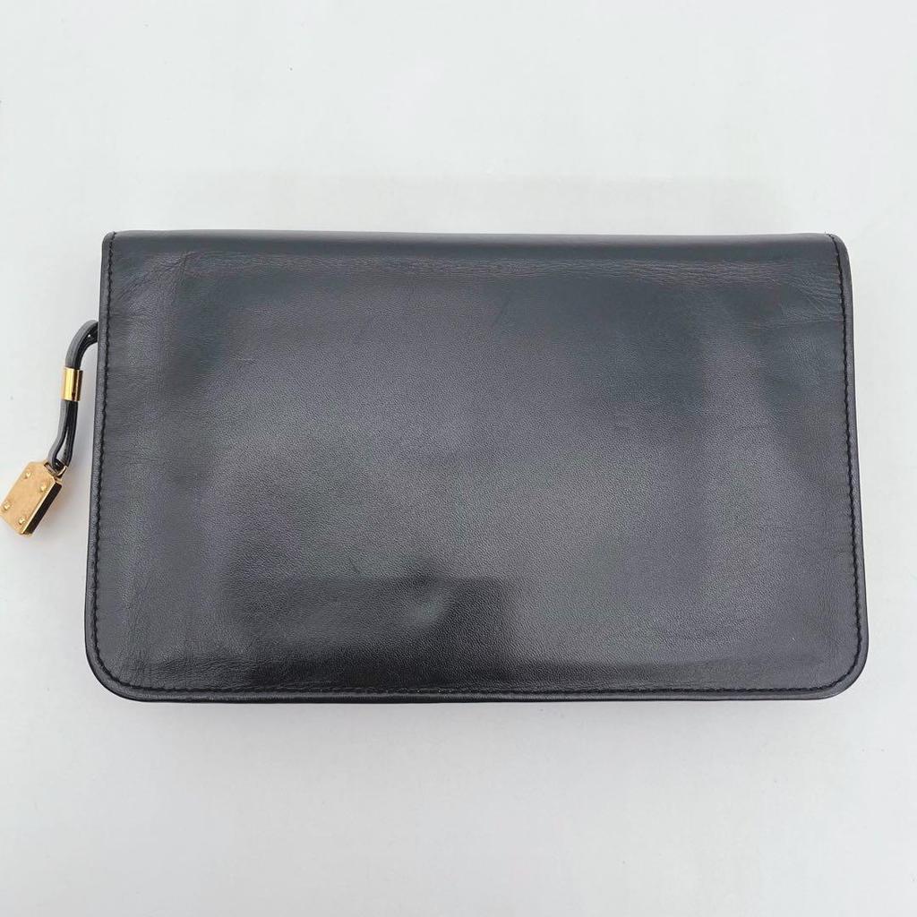 Used LOEWE Agenda, Agenda Cover, Anagram, Leather, Black