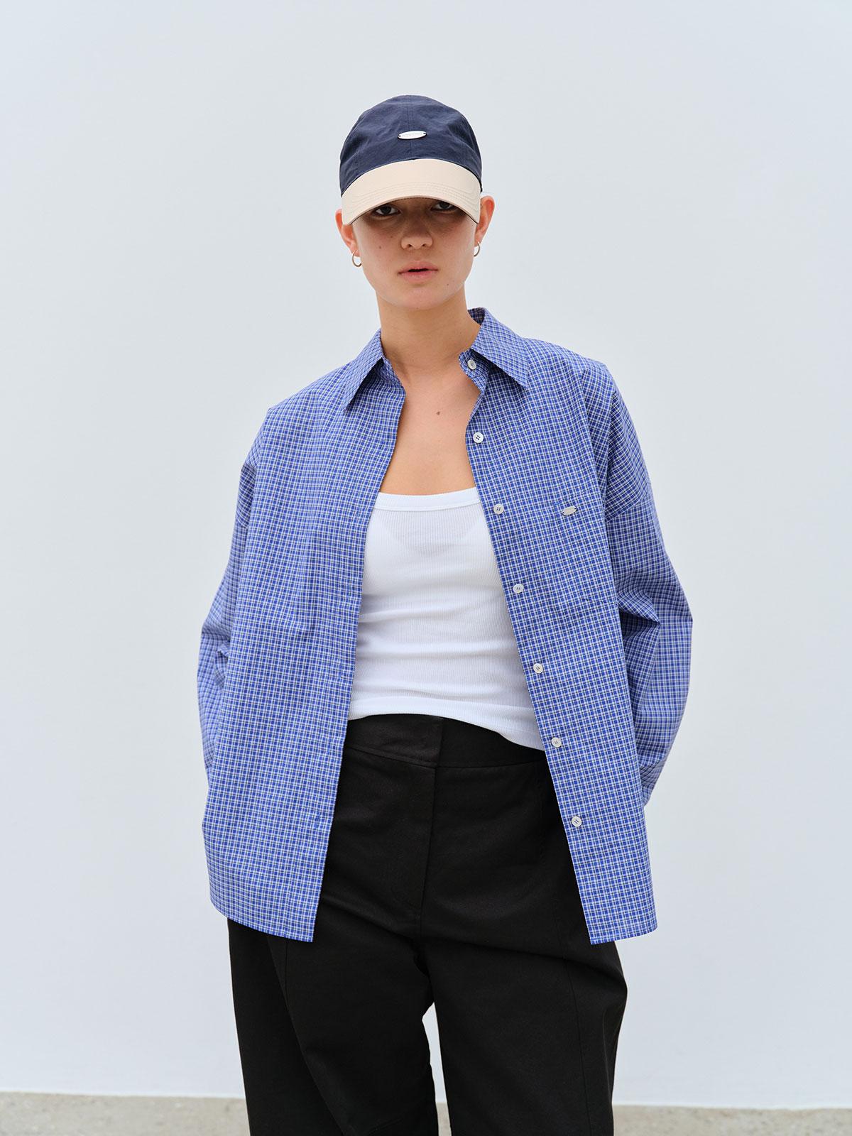 Kopkino Blue Check Overshirts Blue/Free