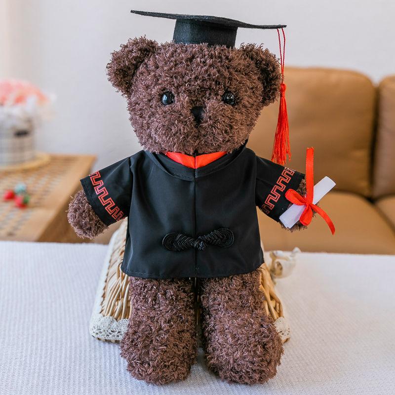 Bachelor's Suit Master's Doctoral Bear Plush Toy Graduation Bear Doll Printing Rag Doll Graduation Gift
