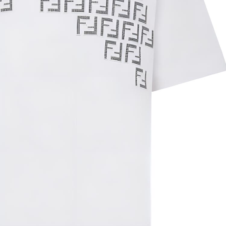 Fendi Monogram Printed Crewneck T Shirt FY0936AKE0F0QA0