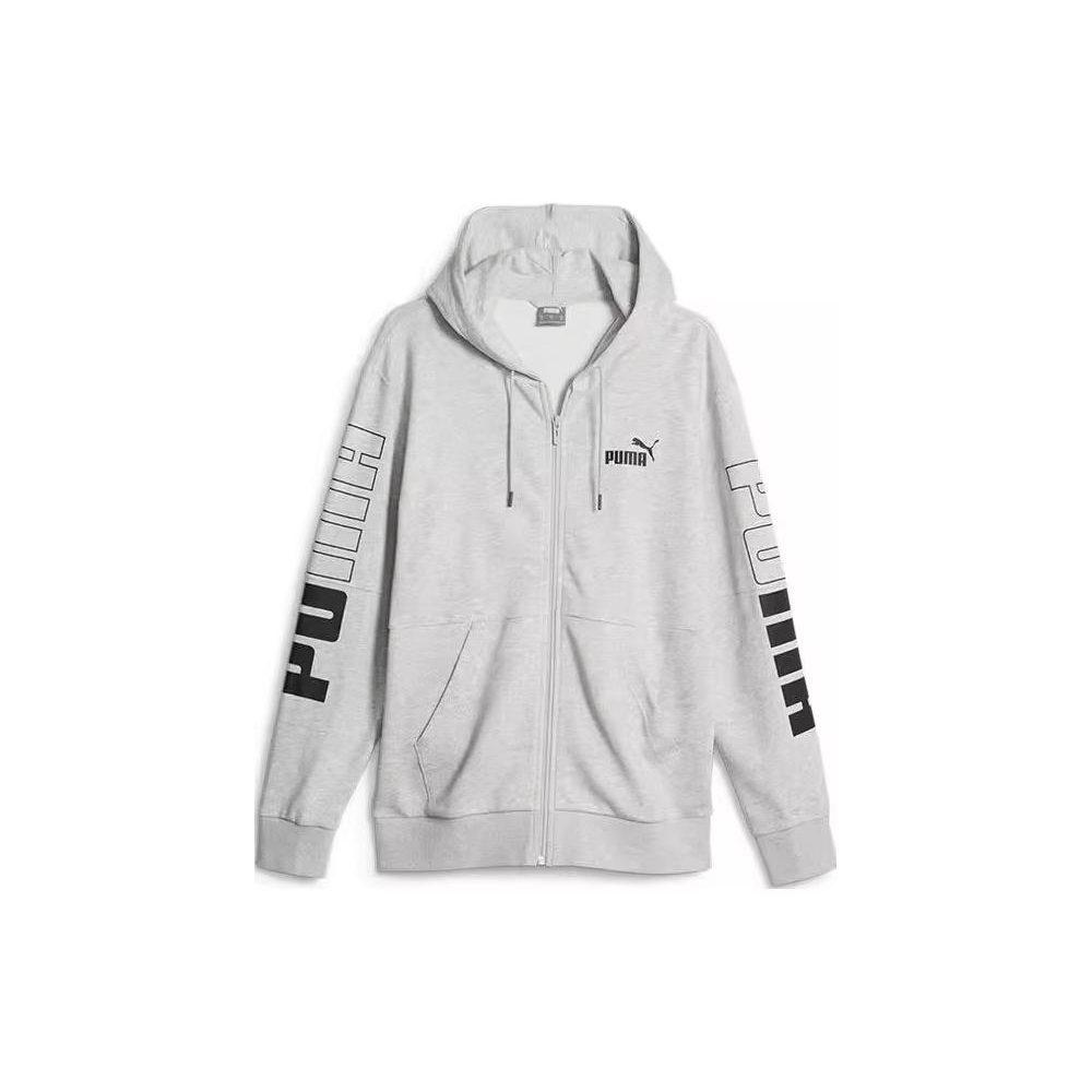 PUMA Jackets Men's Gray Hooded Moderate Other 679606-04