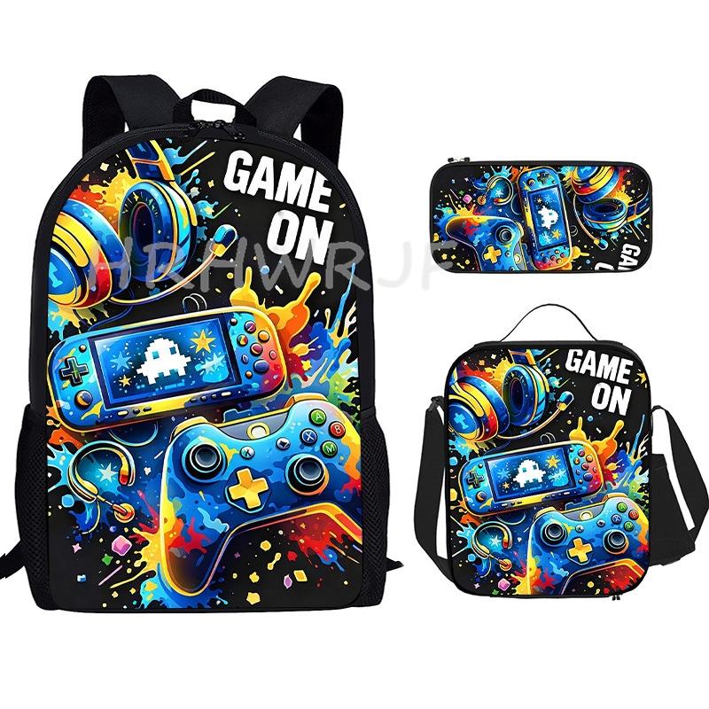 Games Console Backpacks Software Primary Backpacks Shoulder Bags 3D Print Boys Girls School Bag Travel Mochila Student Backpack