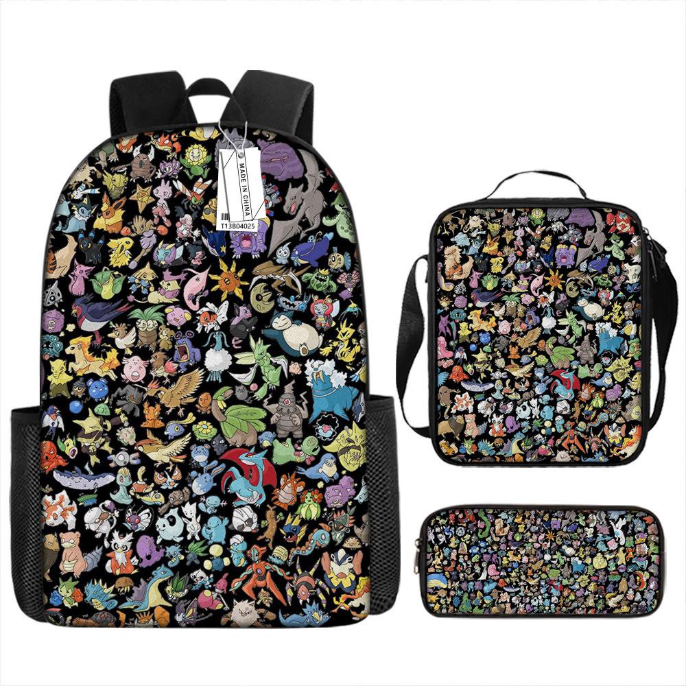Primary And Secondary School Students Schoolbag Cartoon Backpack Breathable And Wear-Resistant Children'S Backpack Satchel Pencil Bag Set