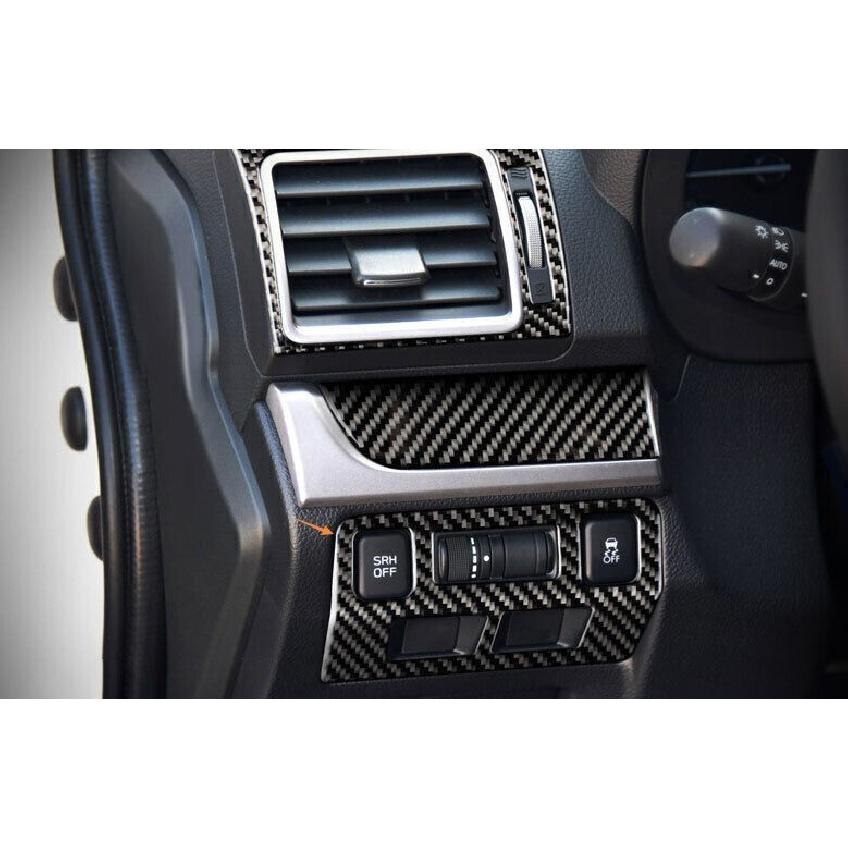 For Subaru Forester 2014-2018 Real Carbon Fiber Driver's Side Dash Control Cover