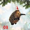 Christmas Acrylic Pendant Animals Decor 12Styles 1pcs Hanging Koala Hedgehog Platypus Bird Xmas Christmas Tree Pendant for Car Backpack Home
