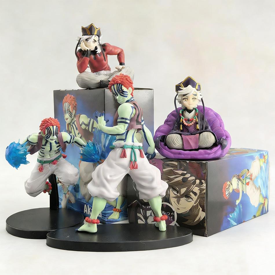 Discover Intime Demon Slayer Action Figure Kimetsu No Yaiba Akaza And Douma Action Figure Pvc Collection Anime Model Statue Ornaments Toy Kid Present