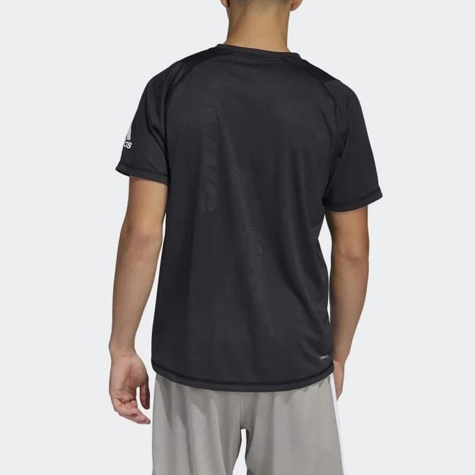 Adidas T Shirts Men's Black Crew Neck Moderate DZ7366